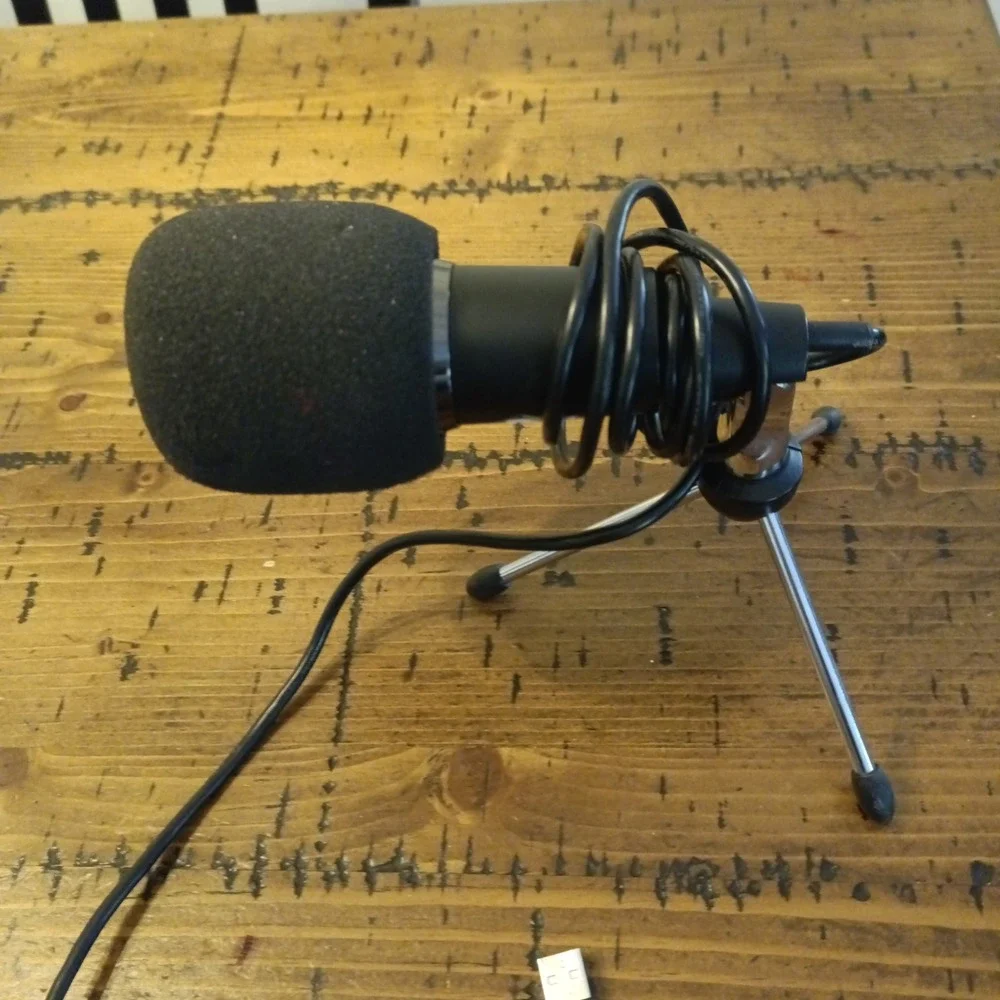 Fifine Technology USB Condenser Microphone with Tripod Stand ISS-024 Black a14